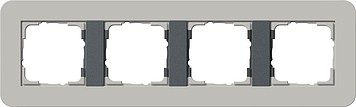 214422 - Gira E3 Рамка на 4 поста, серый/антрацит