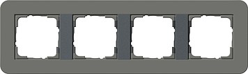 214423 - Gira E3 Рамка на 4 поста, темно-серый/антрацит